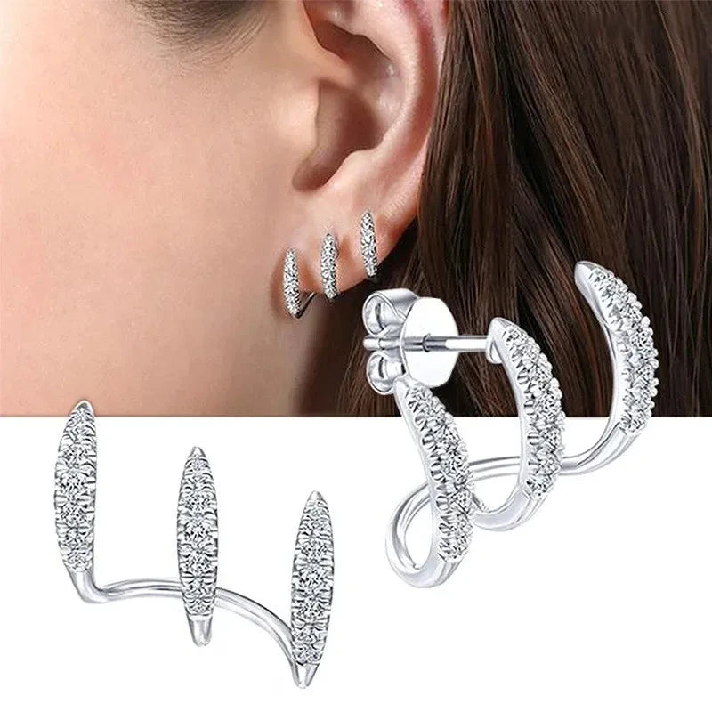 Sterling Silver Claws Earrings