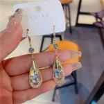 Trend Unique Design Elegant Delicate Zircon Butterfly Tassel EarringsED2031-W