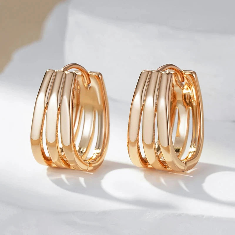 585 Rose Gold Drop Earrings for Women