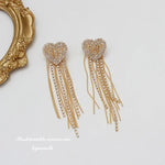 Trend Unique Design Elegant Delicate Zircon Butterfly Tassel EarringsED263-1