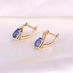 Sapphire Silver 925 Jewelry Earring For Women Stud Earrings