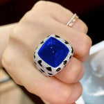 Luxury Leopard Ruby Resizable RingsRingBlue