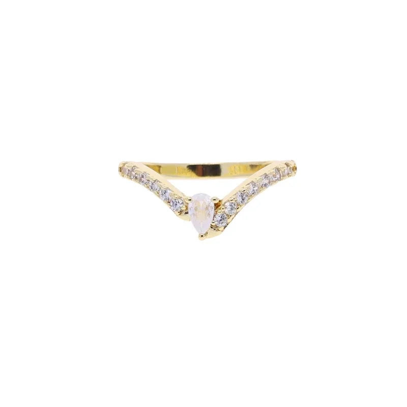 Minimalist Stacking Ring Eternity Bands for Women Trend Pave Cubic Zircon GoldR3278