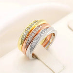 Luxury Rings Paved One-line CZ for Women