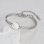 Black Acrylic Roman Numeral Bracelet