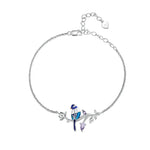 Rainbow Kingfisher 925 Sterling Silver Charm BraceletBraceletBlue