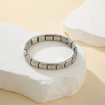 Elastic Italian Stainless Steel BraceletW0201-Flower