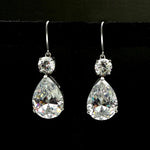 Sapphire Dangle Earring Jewelry 925 Sterling silver Party Wedding Drop EarringsE270