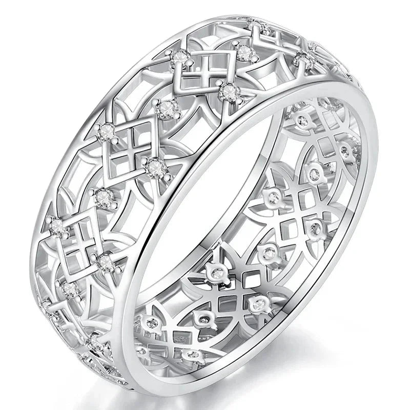 Beautiful Hollow Out Design Ring for Women6CJP0119-BAISE