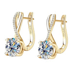 Elegant and Versatile High-End Moissanite Earrings for WomenTER50307gold