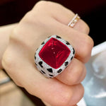 Luxury Leopard Ruby Resizable RingsRingRed