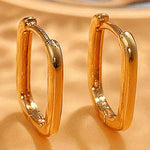 Versatile Women’s Hoop Earrings with Cubic ZirconiaE1622