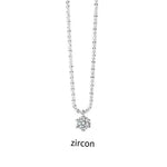 Women's Necklace Super Sparkly Moissanite Pendant NecklaceZircon is not a GRA1CT