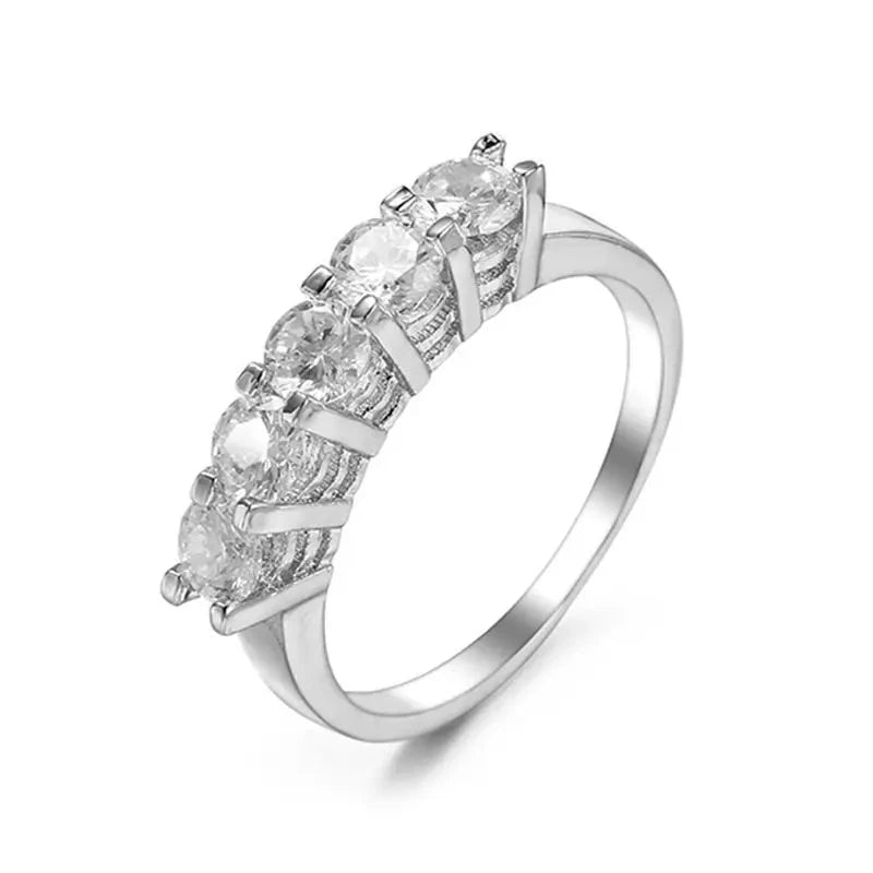 Small CZ Rings for Women – 18K Gold PlatedWhite Gold Plated10