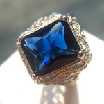 Blue Sapphire Rings For Women Charms