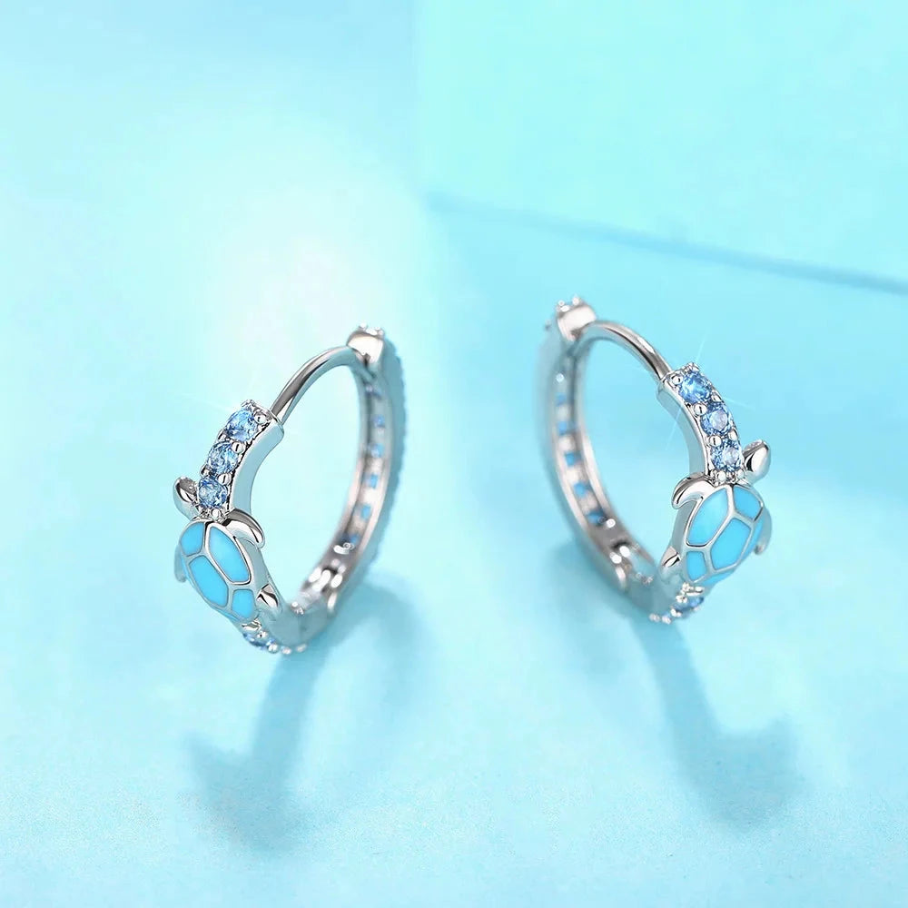 Ocean-Themed Turtle Earrings
