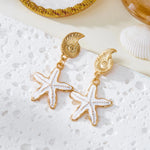 Starfish Dangle Earrings for Women
