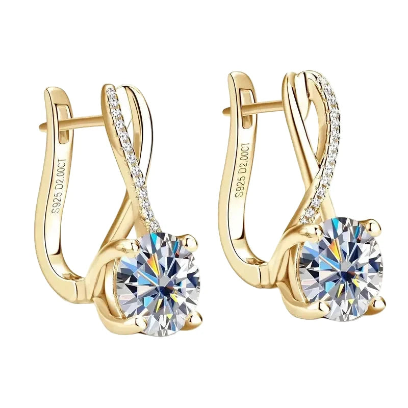 Elegant and Versatile High-End Moissanite Earrings for Women