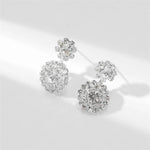 Elegant Snowflake Stud Earrings