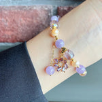 Purple Crystal Natural Pearl Bracelets