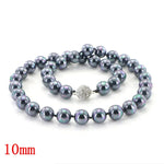 Glamour 10mm Black South Sea Shell Pearl Necklace10mm