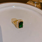 Elegant Bridal Jewelry Emerald Jewelry SetJewelry Set