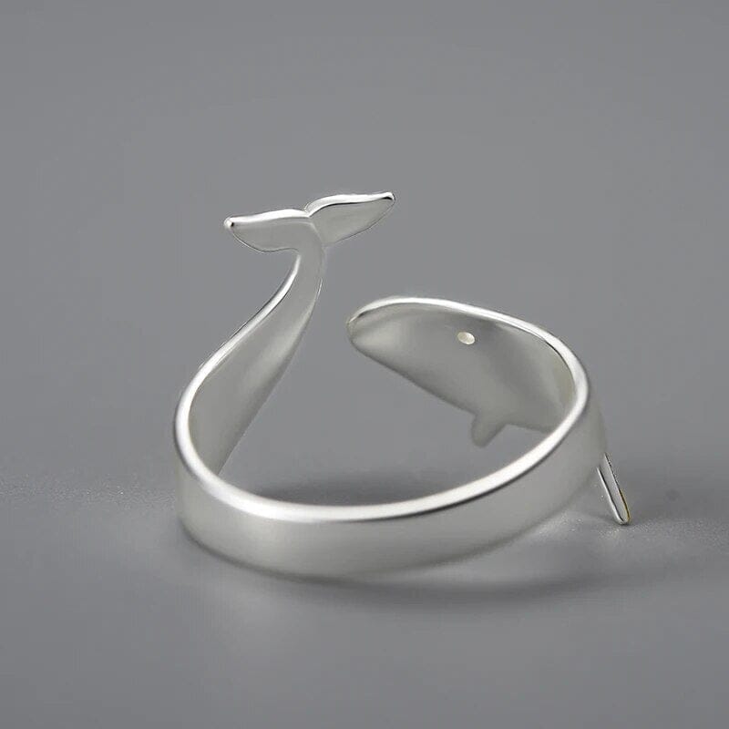 Whale Adjustable 925 Sterling Silver RingRing