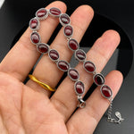 Natural Purple Teeth Garnet Women's Bracelet Ruby