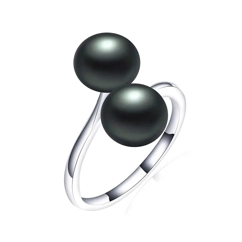 Natural Freshwater Pearl Ring for WomenresizableCHINA