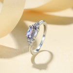 Luxury Crystal Copper Ring for Women