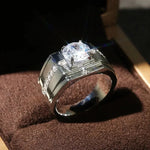 Elegant CZ Ring for Men – Wedding/Engagement
