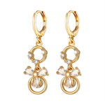 Gold CZ Zirconia Dangle Earrings For WomenCopper Earrings 1CHINA