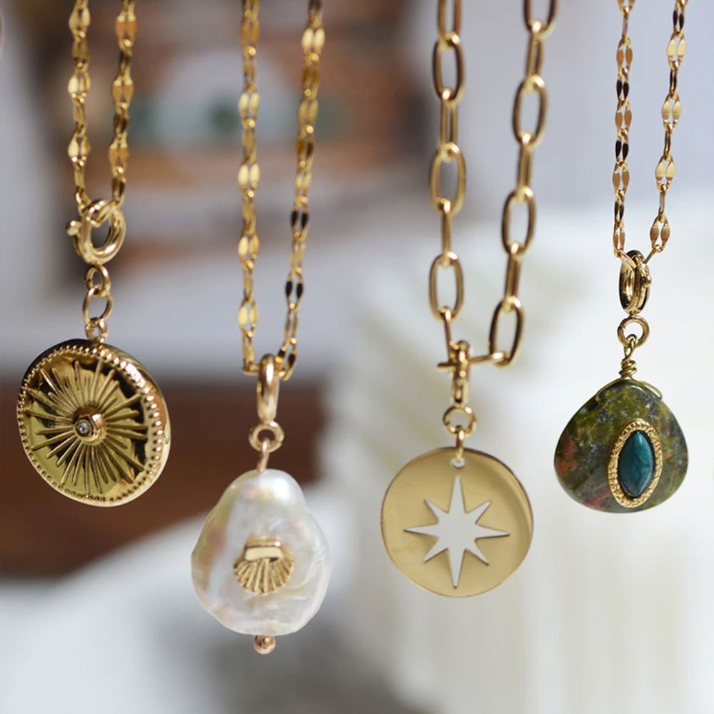 Green Quad NecklaceNecklaces