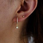 Opal Star Charm EarringsEarrings