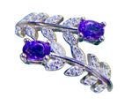 Exquisite 925 Silver Amethyst Ring