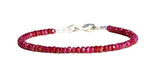 Natural Strand Bracelets Ruby Bracelet Beaded Gemstone Bracelet