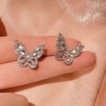 Elegant Snowflake Stud EarringsED111
