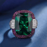 Cocktail Ruby Emerald RingGreenresizable