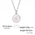 Fibonacci Spiral Golden Ratio Pendant NecklaceSteel necklace 0450cm