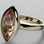 Vintage Gold Color Rings for Women Trendy Oval Inlaid with Red Stone8Ring