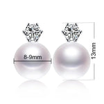 Classic Princess Earrings 100% Real Freshwater Pearl Earring