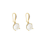 Elegant Women's Drop Earrings with Zircon