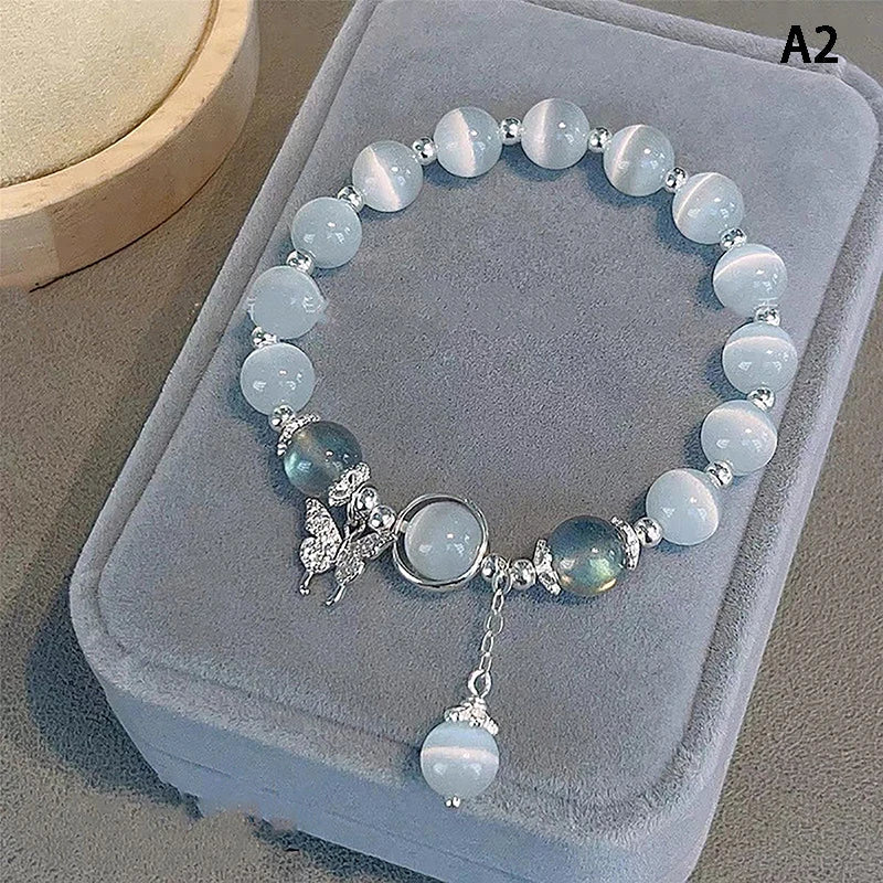 Opal Sea Blue Treasure Moonlight Crystal BraceletA2