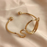 Irregular Shape Metal Bracelet – Stylish Jewelry