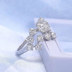 Dazzling Round Cubic Zirconia Silver Color for Women