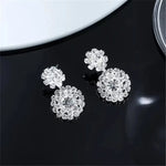 Elegant Snowflake Stud Earrings