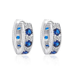 925 Sterling Silver Zircon Ring Engagement Stud Earrings For Women Wedding Luxury Jewelry Ladies Wholesale Prevent Allergies