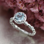 Beautiful Topaz Ring Wedding Ring 925 Sterling Silver