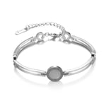 Black Acrylic Roman Numeral BraceletB1025-01-bai
