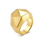 Stainless Steel Triangle Geometric Ring for WomenGOLD6
